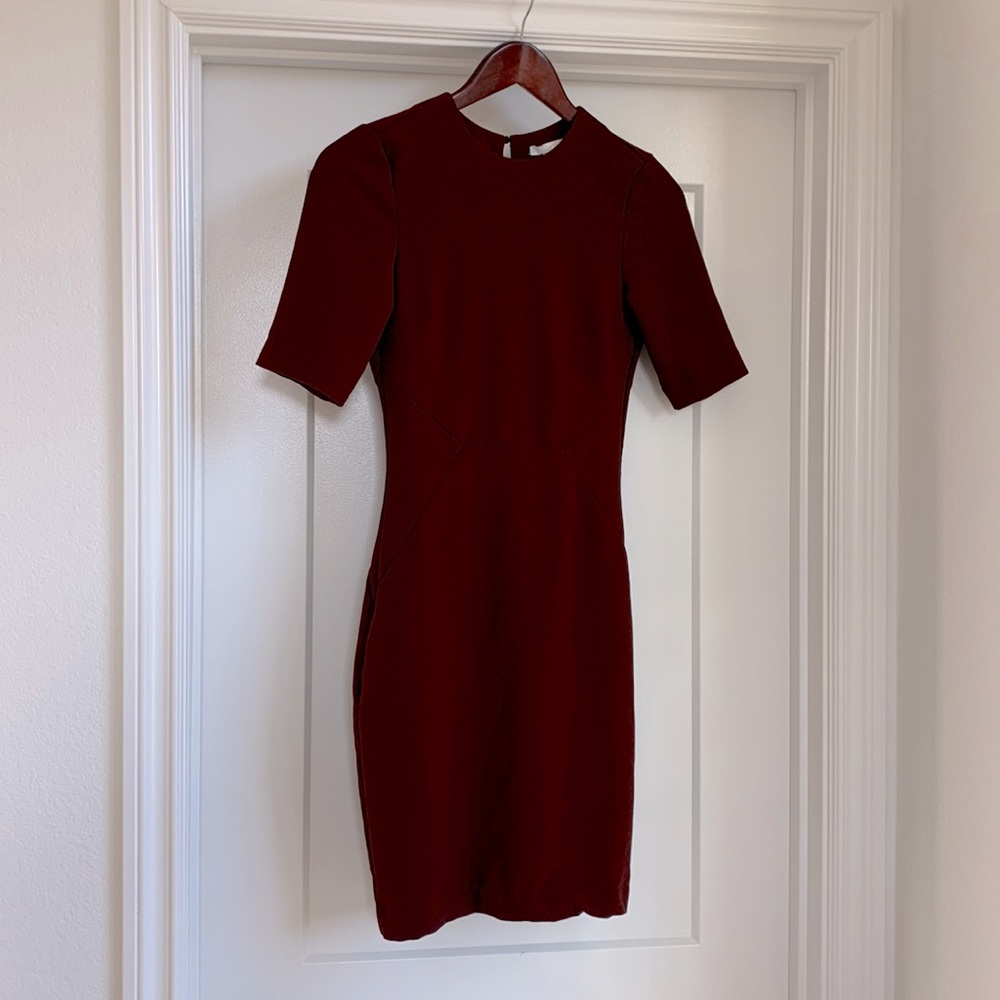 H&M Maroon Mini Dress Size 2